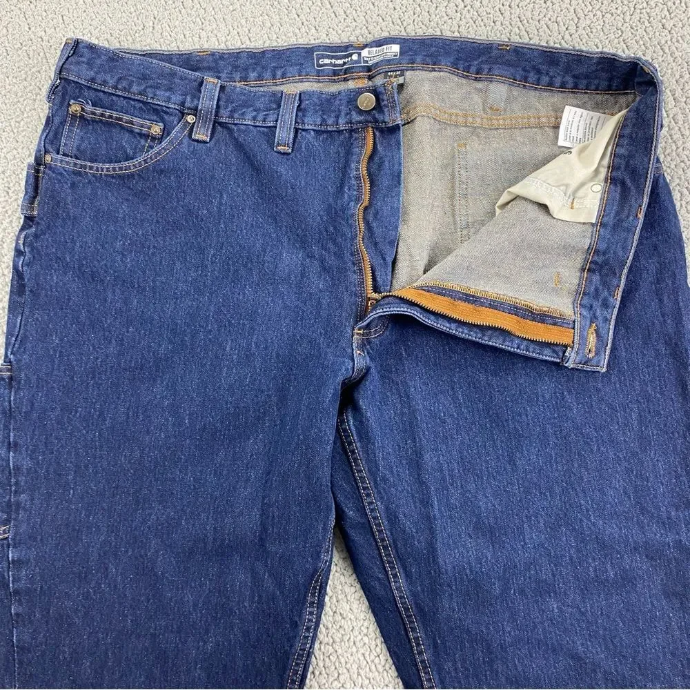 Carhartt Men's Relaxed Fit Straight Leg Rugged Flex Utility Jeans  |  Size:  44